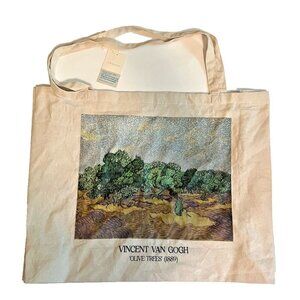 NEW Vincent Van Gogh The Olive Trees Large Canvas Art Shopping Tote Book Bag
